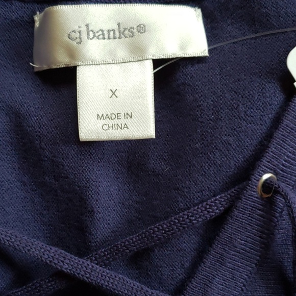 NWT CJ Banks short sleeve sweater - Picture 3 of 4